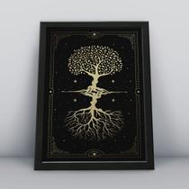 Quadro com moldurasimbolo arvore tarot