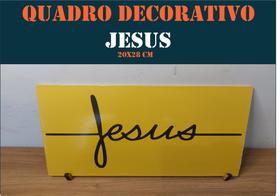 Quadro com Nome Jesus Presente Cristão