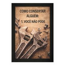 Quadro "Como Consertar Alguém"Psicologia, Limites e Reflexão Quadro "Como Consertar Alguém"Psicologia, Limites e Reflexão