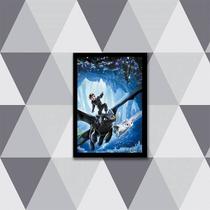 Quadro Como Treinar seu Dragão 45x34cm - com vidro Quadro Como Treinar seu Dragão 45x34cm - com vidro
