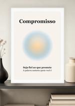 Quadro Compromisso/Fidelidade com Vidro e Moldura Branca Tamanho:21cm x 30cm (A4) Quadro Compromisso/Fidelidade com Vidro e Moldura Branca Tamanho:21cm x 30cm (A4)