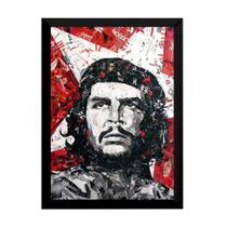 Quadro Comunista Che Guevara Arte Colagem Poster Moldurado Quadro Comunista Che Guevara Arte Colagem Poster Moldurado