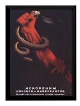 Quadro Comunista Soviet Propaganda Ussr Cobra Nazista