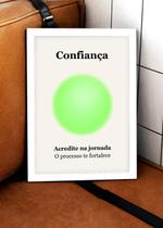 Quadro Confiança/Força com Vidro e Moldura Tam:A4 Quadro Confiança/Força com Vidro e Moldura Tam:A4