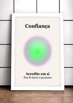 Quadro Confiança/Força com Vidro e Moldura Tam:A4 Quadro Confiança/Força com Vidro e Moldura Tam:A4