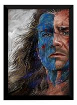 Quadro Coração Valente William Wallace Poster Moldurado
