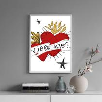 Quadro Corações - Vibra Alto 24x18cm Quadro Corações - Vibra Alto 24x18cm