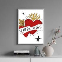 Quadro Corações - Vibra Alto 45X34Cm - Com Vidro Quadro Corações - Vibra Alto 45X34Cm - Com Vidro