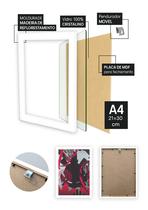 Quadro Corinthians Raça com Vidro e Moldura Branca