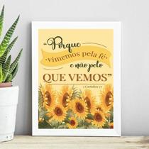 Quadro Coríntios - Vivemos Pela Fé 33X24Cm