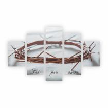 Quadro Coroa De Espinhos Jesus Cristo Foi Por Amor Canvas