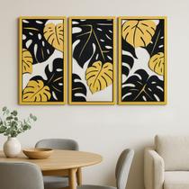 Quadro Costela De Adão Trio Decoração Moderna Enfeite Quadro Costela De Adão Trio Decoração Moderna Enfeite