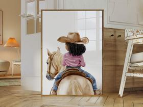 Quadro Cowgirl Boiadeira Cavalo Rodeio Quarto Menina Decoração Ref. 02 Quadro Cowgirl Boiadeira Cavalo Rodeio Quarto Menina Decoração Ref. 02