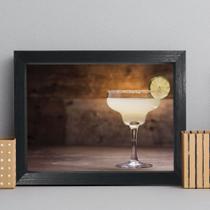 Quadro Cozinha Bebida Margarita 22x32cm Moldura Preta Quadro Cozinha Bebida Margarita 22x32cm Moldura Preta