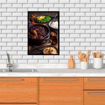 Quadro Cozinha Fotografia Feijoada 33X24Cm - Com Vidro Quadro Cozinha Fotografia Feijoada 33X24Cm - Com Vidro