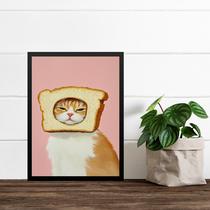 Quadro Cozinha Gatinho Pão De Forma 24x18cm Quadro Cozinha Gatinho Pão De Forma 24x18cm