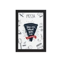 Quadro Cozinha I Am Pizza Moldura Preta 33x43cm