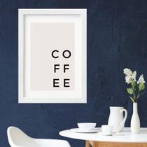 Quadro Cozinha Ultra Minimalista Coffee - 60X48Cm