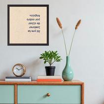 Quadro Criativo Olhar Por Outro Ângulo - 33x33cm - com vidro