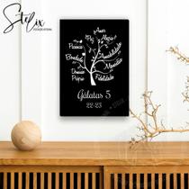 Quadro Cristão Frutos do Espírito Santo