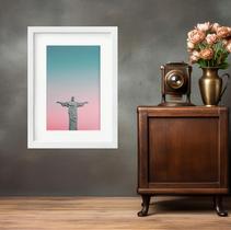 Quadro Cristo Redentor Candy Colors - 60x48cm Quadro Cristo Redentor Candy Colors - 60x48cm