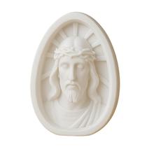 Quadro Cristo Ressuscitado Escultura Parede Baixo Relevo Jesus Geométrico Decoração Altar Católico Páscoa Presente -