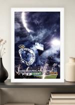 Quadro Cruzeiro de Coração com Vidro e Moldura Branca Tam:A4 Quadro Cruzeiro de Coração com Vidro e Moldura Branca Tam:A4