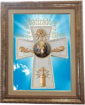 Quadro da Lembrança De Batizado, Mod. 01 53x43cm. Angelus