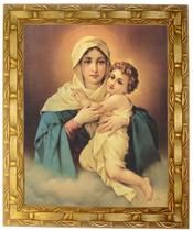 Quadro Da Mãe Rainha, Mod.01, Tam. 30x25cm. Angelus