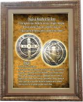 Quadro da Medalha de São Bento, Mod.03, Tam.53X43cm. Angelus