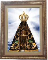 Quadro Da N. Sra. Aparecida, Mod. 04, Med. 53x43cm. Angelus