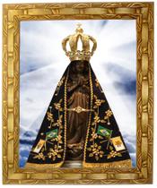 Quadro da N. Sra. Aparecida, Mod. 04, Tam. 30X25cm. Angelus