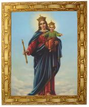 Quadro Da N. Sra. Auxiliadora, Mod. 01, Tam.30x25cm. Angelus