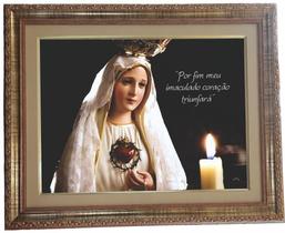 Quadro Da N. Sra. Coração De Fátima, Mod.01 53x43cm. Angelus Quadro Da N. Sra. Coração De Fátima, Mod.01 53x43cm. Angelus