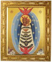 Quadro Da N. Sra. De Loreto, Mod. 04, Tam. 30x25cm. Angelus