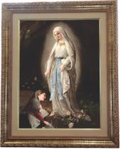 Quadro Da N. Sra. De Lourdes, Mod. 02, Tam. 53x43cm. Angelus