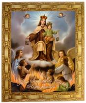 Quadro Da N. Sra. Do Carmo, Mod. 01, Tam. 30x25cm. Angelus