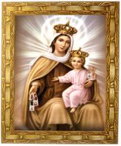 Quadro Da N. Sra. Do Carmo, Mod. 02, Tam. 30x25cm. Angelus