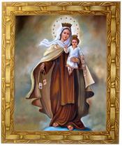 Quadro Da N. Sra. Do Carmo, Mod. 05, Tam. 30x25cm. Angelus