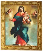 Quadro Da N. Sra. Do Rosário, Mod. 02, Tam. 30x25cm. Angelus
