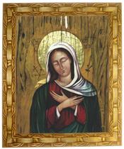 Quadro Da N. Sra. Do Silêncio, Mod. 01, Tam. 30x25cm. Angelus