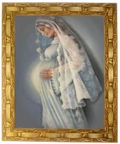 Quadro Da N. Sra. Grávida, Mod. 02, Tam. 30x25cm. Angelus