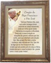 Quadro Da Oração À São José Pelo Papa, Mod.01, 53x43 Angelus