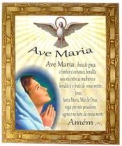 Quadro Da Oração da Ave Maria, Mod. 01, Tam.30x25cm. Angelus
