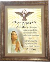 Quadro da Oração Da Ave Maria, Mod. 01, Tam.53x43cm. Angelus