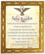 Quadro Da Oração da Salve Rainha, Mod. 01, 30x25cm. Angelus