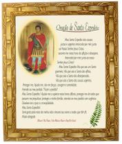 Quadro Da Oração de Santo Expedito, Mod.01, 30x25cm. Angelus