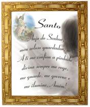 Quadro Da Oração Do Anjo Da Guarda, Mod.07, 30x25cm. Angelus