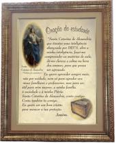 Quadro Da Oração Do Estudante, Mod. 01, Tam. 53x43cm Angelus Quadro Da Oração Do Estudante, Mod. 01, Tam. 53x43cm Angelus