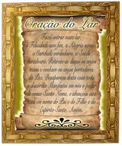 Quadro Da Oração Do Lar, Mod. 01, Tam. 30x25cm. Angelus